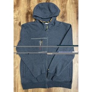 Blaklader Workwear Softshell Hoodie Sweatshirt Mens Sz L Navy Blue Full Zip